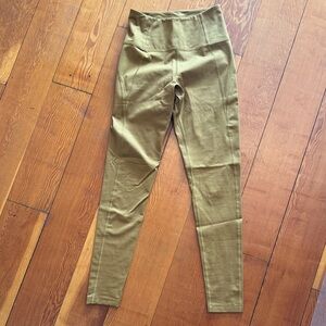 Girlfriend Collective High-Waisted Mustard Gold Leggings